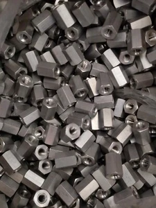 10-32 X 1/2 Hex Female Standoff #3/8 (100pcs) Aluminum - Picture 1 of 2