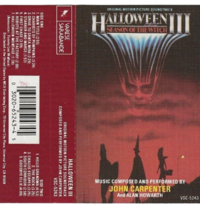 Halloween III-Season Of The Witch, John Carpenter, Alan Howarth, Cassette, 1989 - Image 1 of 2