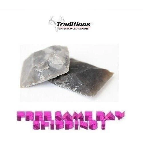 Traditions Black Powder English Flints 5/8" Knapped (Pack of 2) A1208