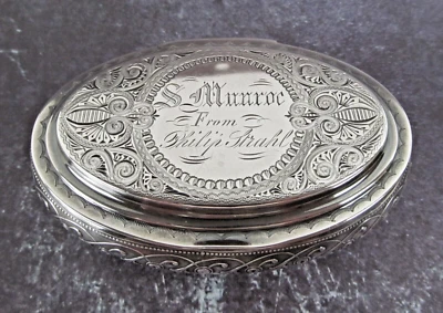 Антикварный американский туалетный столик WHITING из чистого серебра 3,5 дюйма ручной работы 81,5 грамма - Изображение 1 из 4