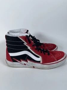 VANS Sk8-Hi Bolt Shoes Racing Red Black Size 10.5 - Picture 1 of 11