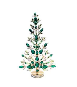 Nuevo SWAROVSKI Cristal Verde Gema Vacaciones Árbol de Navidad Decoración Exhibición 5691040 - Imagen 1 de 2