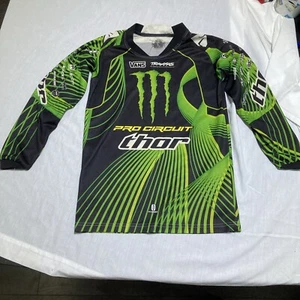 Monster Energy Racing Motocross Jersey Pro Circuit Thor Youth Large L Vans Shirt - Picture 1 of 6