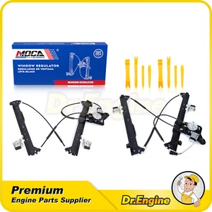 2x Rear Left Right Power Window Regulator w/ Motor fit Silverado Sierra Escalade - Picture 1 of 9