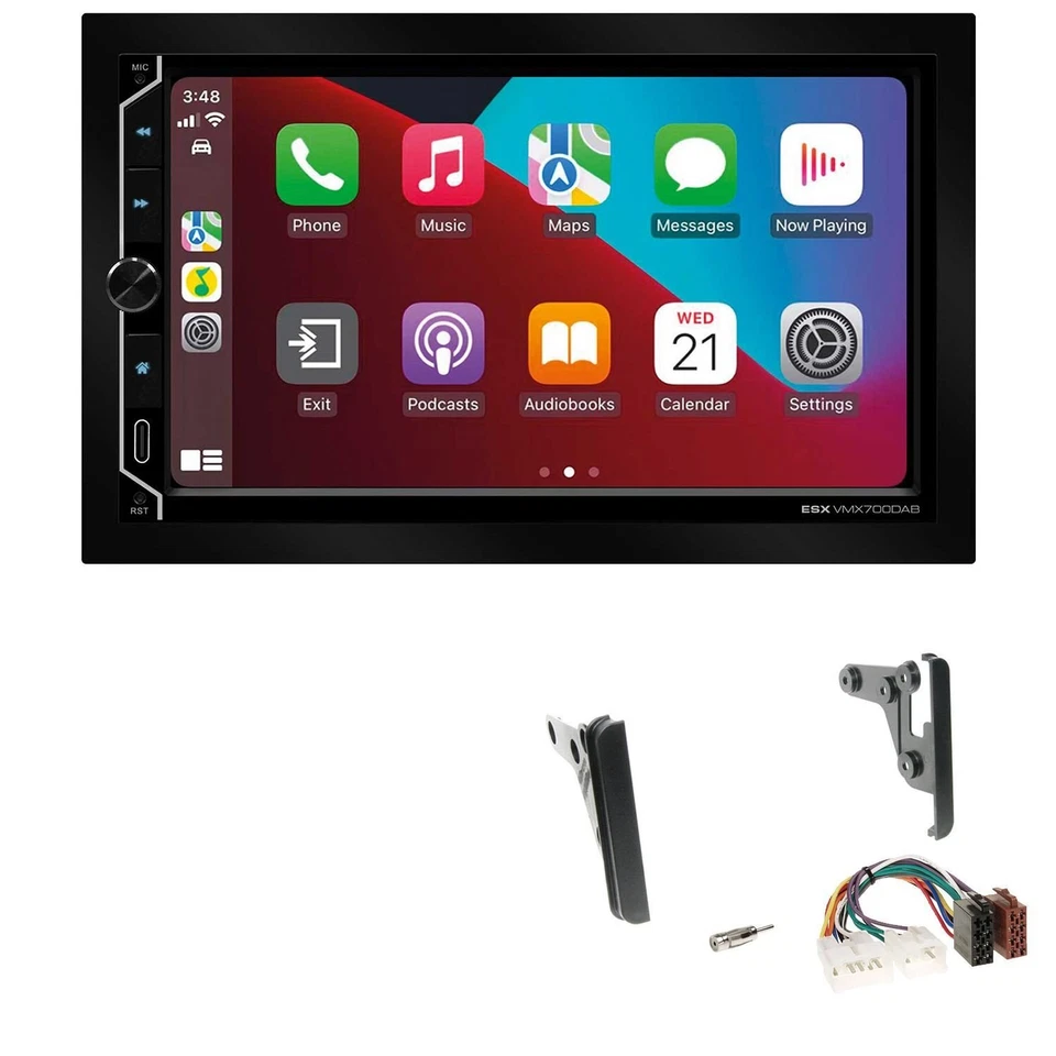 ESX Autoradio Apple CarPlay Android Auto für Toyota Celica 1999-2005 schwarz