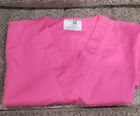 Adar Uniforms - Women's Vneck Scrub Top. Size M,  Shocking Pink. Style 601. New