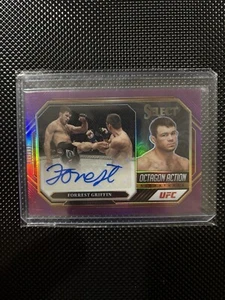 2023 Select UFC Octagon Action Purple Auto Forrest Griffin 2/49 - Picture 1 of 2