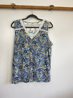 Style &amp; Co Tank Women&#39;s 0X Multicolor Print crocheted lace in front &amp; back NEW