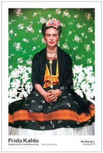 Frida Kahlo On Panca Bianca (1939) Poster Mostra Arte 36x24 - Foto 1 di 1