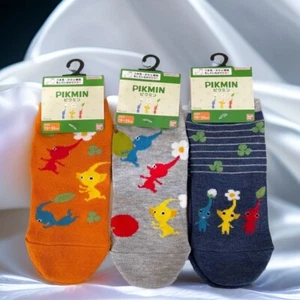 Bandai Nintendo Spiel Pikmin Knöchel Sneaker Socken 7,5-9,5" 3 Paar Set Japan Neu - Bild 1 von 10