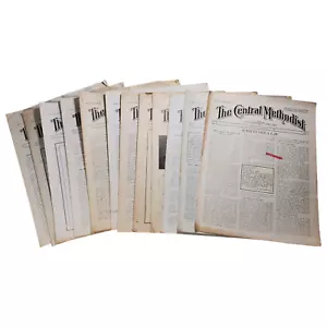 12/Lot VTG 1920s The Central Methodist Newspaper Editorials Methodist Episcopal - Picture 1 of 4