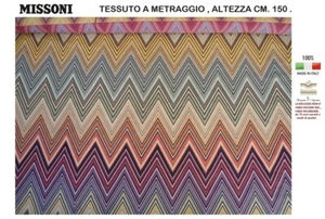 Fabric MISSONI Embroidered Height CM 150, Furnishing Curtaining Upholstery Etc - Picture 1 of 17