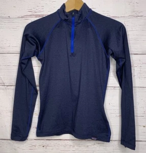 Patagonia Kids Base Layer Blue 1/4 Zip - Picture 1 of 6