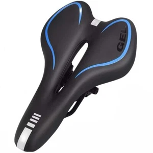 Comfortable Bicycle Saddle MTB Mountain Road Bike Seat Hollow Gel Cycling - Picture 1 of 24