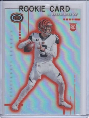 JOE BURROW ROOKIE CARD Bengals Football 2020 Dynagon RARE SILVER PRIZMS $$ RC! - Image 1 of 2