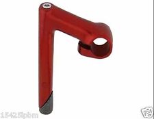 Red Bicycle ROAD FIXIE FIXED  HANDLEBAR  Stem Alloy Stem 22.2mm Red 1"