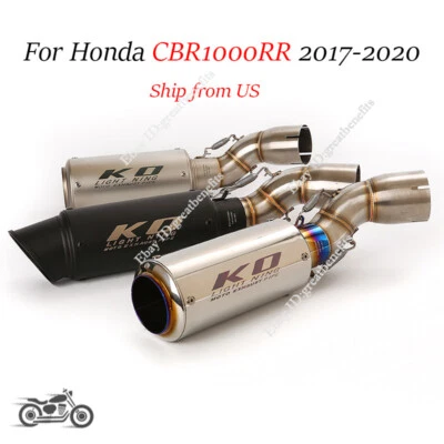 Deflector silenciador tubo de escape de enlace medio deslizable 51 mm para Honda CBR1000RR 2017-2025 Foto 1 de 4