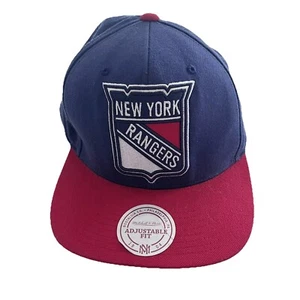 Mitchell & Ness New York Rangers Team 2 Tone 2.0 Blue/Red Adjustable Snapback - Picture 1 of 8