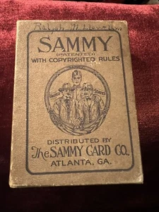 Antique Sammy Card Game, 1925 RARE! The Sammy Card Company Atlanta,Ga - Picture 1 of 12