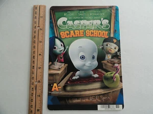 CASPER'S SCARE SCHOOL - BLOCKBUSTER VIDEO BACKER CARD 5.5"X8" - NO MOVIE - Picture 1 of 3