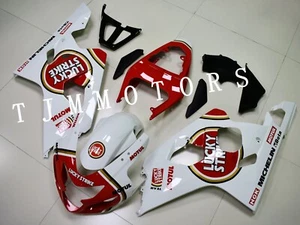 For GSXR600/750 04-05 Red Lucky Strike ABS Injection Mold Bodywork Fairing Kit - Imagen 1 de 9
