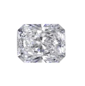 White Loose Moissanite Stone D Color 8x6 MM VVS1 Radiant Shape With Certificate - Picture 1 of 8