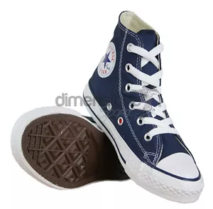 SCARPE CONVERSE ALL STAR ALTE blu JUNIOR TG. 27 US 10,5 UK 10 KIDS SHOES 3J233 - Foto 1 di 1