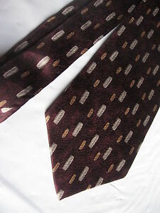 Purple Gray Yellow SILK Tie Necktie Pierre Cardin 2804