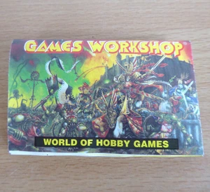Vintage Warhammer Catalogue Leaflet 1996 Games Workshop - Picture 1 of 4