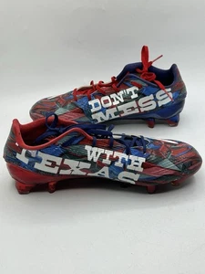 Adidas Adizero  “Don’t Mess With Texas” Football Cleats Sz 9.5 - Picture 1 of 8