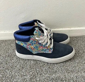 Timberland Women's Londyn Navy Leather Sneaker Boot - Picture 1 of 8