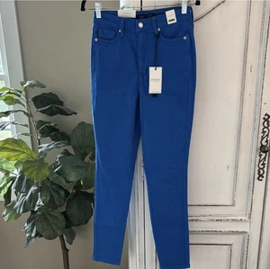 NWT Judy Blue Garment Dyed Cobalt Blue High Waist Jeans, Women's Size 5/27 - Picture 1 of 9