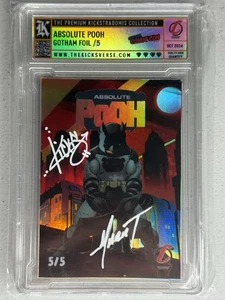 Kickstradomis Absolute Pooh New York Comic Con 2024 Gotham Foil /5 Signed Batman - Picture 1 of 2