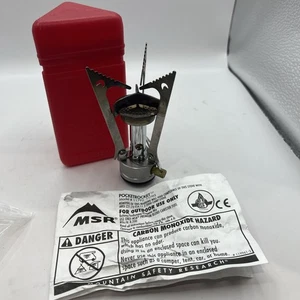 MSR Portable Folding Outdoor Stove Cookware Gas Burner with Case Camping Hiking - Picture 1 of 2