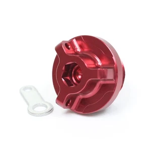 1x CNC Red Engine Oil Filler Cap For Ducati Monster 797 17 18 19 - Picture 1 of 4