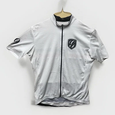 Men’s Giordana Cycling Jersey White Full Zip XXL Italy - Image 1 of 4
