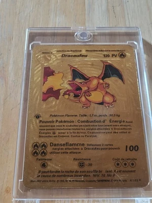 Gold foiled Charizard Card  number 4/102.. 1995-1999 Great condition!  - Image 1 of 2