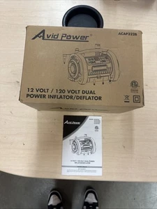 Avid Power ACAP322B Black 12V MAX DC/120V AC Air Compressor Dual Power Tire Pump - Picture 1 of 4