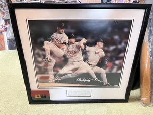 Roger Clemens Boston Red Sox firmato 26” X 23” incorniciato 16”X20” LE 396/500 UDA Holo - Foto 1 di 6