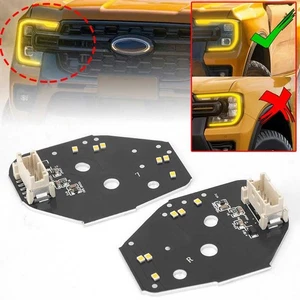 Chips de placas LED de luz DRL amarilla para Ford Ranger Raptor Wildtrak 2023 2024 2025 - Imagen 1 de 15