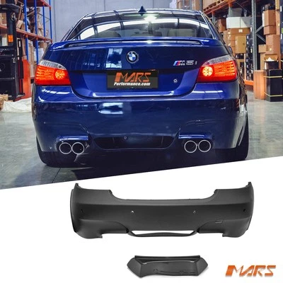 M5 style Twin exhaust out Rear bumper Bodykit for BMW 5-Series E60 sedan 03-09 - image 1 of 4