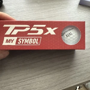 Sleeve Of 3 TaylorMade TP5x RORS Golf Balls Rory McIlroy Masters (Limited ED) - Picture 1 of 2