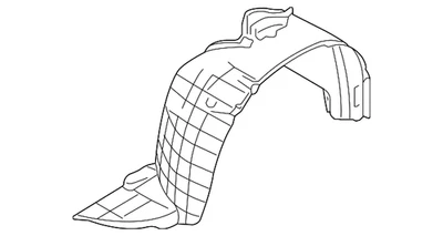 Genuine Nissan 2009-2014 Cube Fender Liner 63843-1FU0A - Imagem 1 de 2