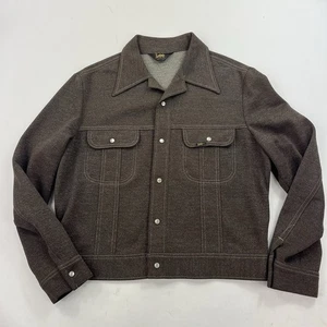 Lee Jeansjacke Jeans Poly Blend Made in USA Vintage 70er Pearl Snap Gr. Large - Bild 1 von 9