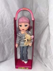 Peluche pupazzo Ty Girlz Lovable Lily 2009 nuovo con scatola nuovo con scatola codice inutilizzato con cucciolo ritirato - Foto 1 di 11