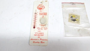 VINTAGE FALSTAFF BEER WEATHER CHECKER THERMOMETER - Picture 1 of 6