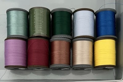 BROTHER Machine Embroidery Thread  • Lot of 1 New & 9 Partial Spools • Japan - Image 1 of 3