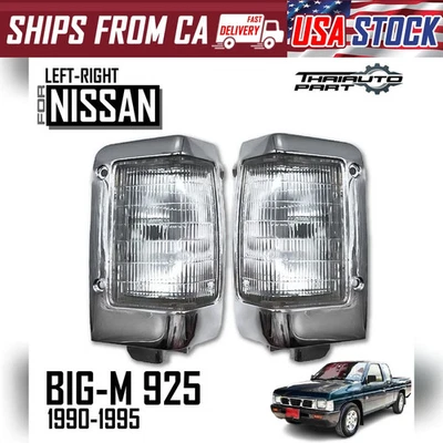 LR Front Corner Side Light W/Socket Fit Nissan Navara Frontier 925 D21 1990-1995 - Image 1 of 4