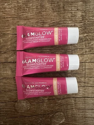 GlamGlow GLOWSTARTER Mega Illuminating Moisturize Nude Glow - .24 oz (3) (NEW) - Image 1 of 2