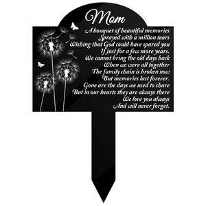 Grave Markers for Cemetery Memorial Stakes for Outdoors Yard Cemetery - Picture 1 of 6